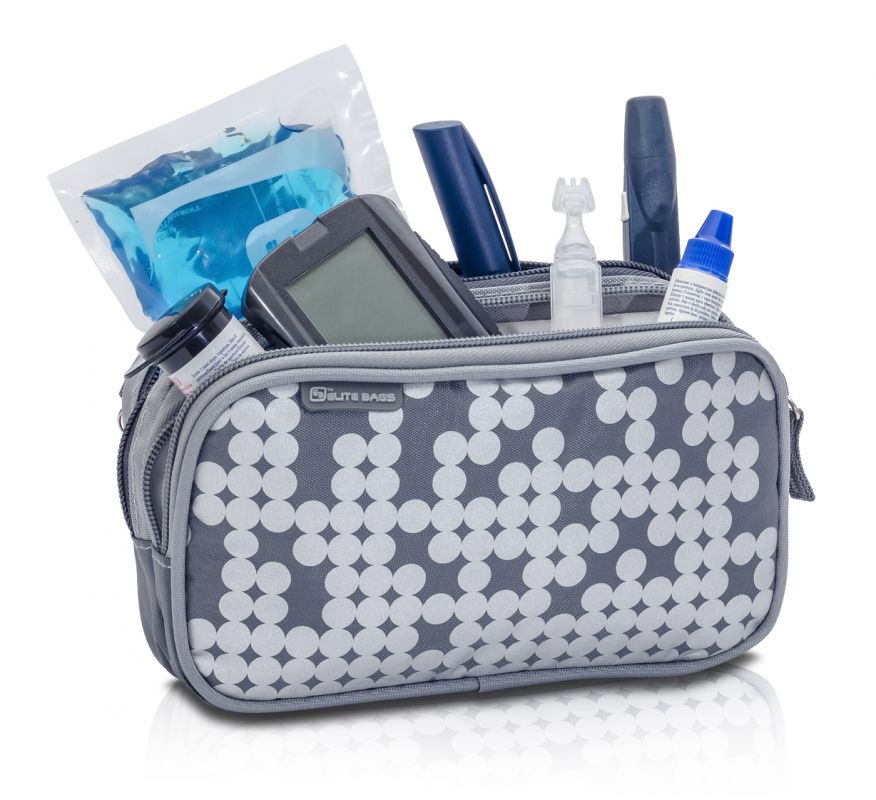 Estuche para bolígrafos para llevar accesorios para diabéticos y objetos personales.