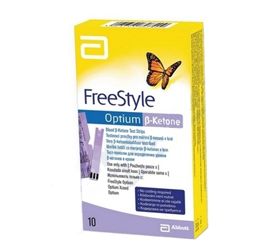 FreeStyle Optium Beta-Ketone Tiras reactivas 10 unidades. Abbott