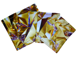 Brazalete elástico - Cristales dorados  | Talla 14 - 17 cm