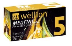 Agujas de insulina Wellion MedFine longitud 5 mm