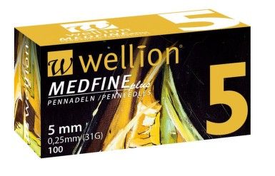 Agujas de insulina Wellion MedFine longitud 5 mm Medrust