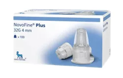NovoFine Plus agujas para pluma de insulina 32G × 4 mm, 100 uds