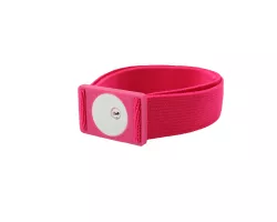 Pulsera con soporte para Sensor Freestyle Libre 3 | goma de borrar rosa, elástico beige , elástico negro