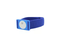 Pulsera con soporte para Sensor Freestyle Libre 3 | correa azul, elástico beige , elástico negro