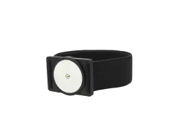 Pulsera con soporte para Sensor Freestyle Libre 2 | elástico negro, elástico blanco, elástico beige , borrador celeste, goma de borrar rosa