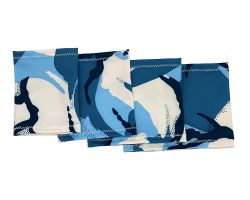 Brazalete elástico - Estampado militar azul  | Talla 17 - 22 cm, Talla 20 - 26 cm, Talla 25 - 30 cm