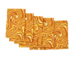 Brazalete elástico – Manchas de aceite naranja neón