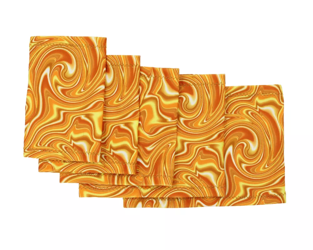 Brazalete elástico – Manchas de aceite naranja neón