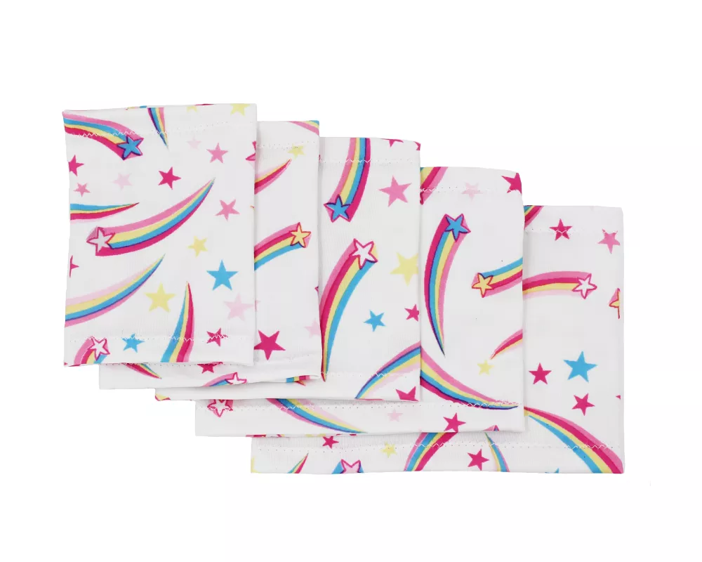Brazalete elástico – Estrellas fugaces sobre fondo blanco