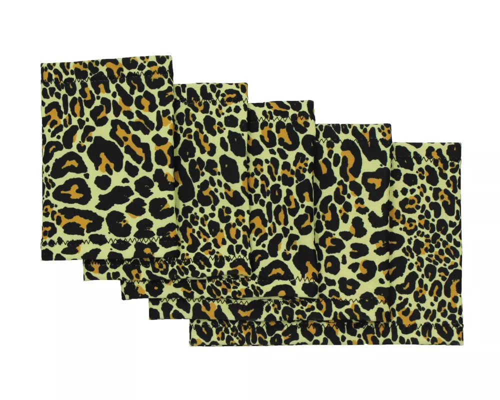 Manga elástica para brazo con estampado de leopardo – Protección elegante para sensor