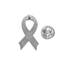 Pin Diabetes Awareness lazo azul y blanco