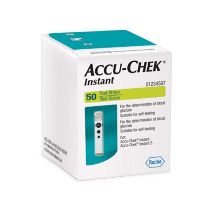Accu-chek Instant - Tira de prueba de glucosa en sangre ROCHE