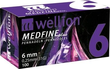 Agujas de insulina Wellion MedFine longitud 6 mm Medrust